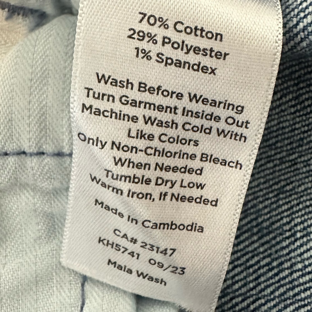 Talbots Blue Ankle Cropped Sailor Jeans Size 10 - Picture 8 of 9